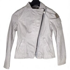 Aeronautica Militare jacket womens Medium Military/Moto Rare neutral Color Italy